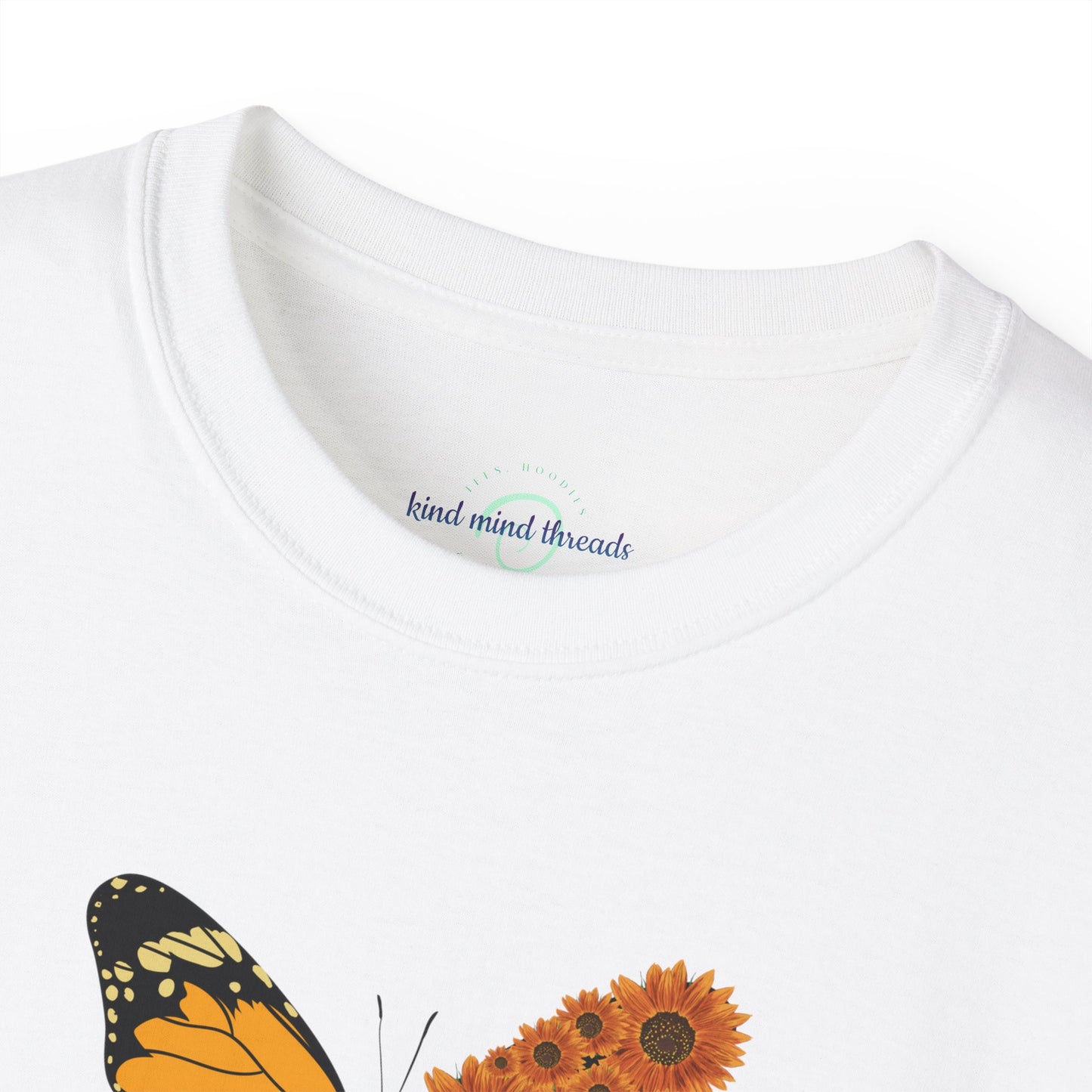 'Blooming Butterfly' Cotton Tee