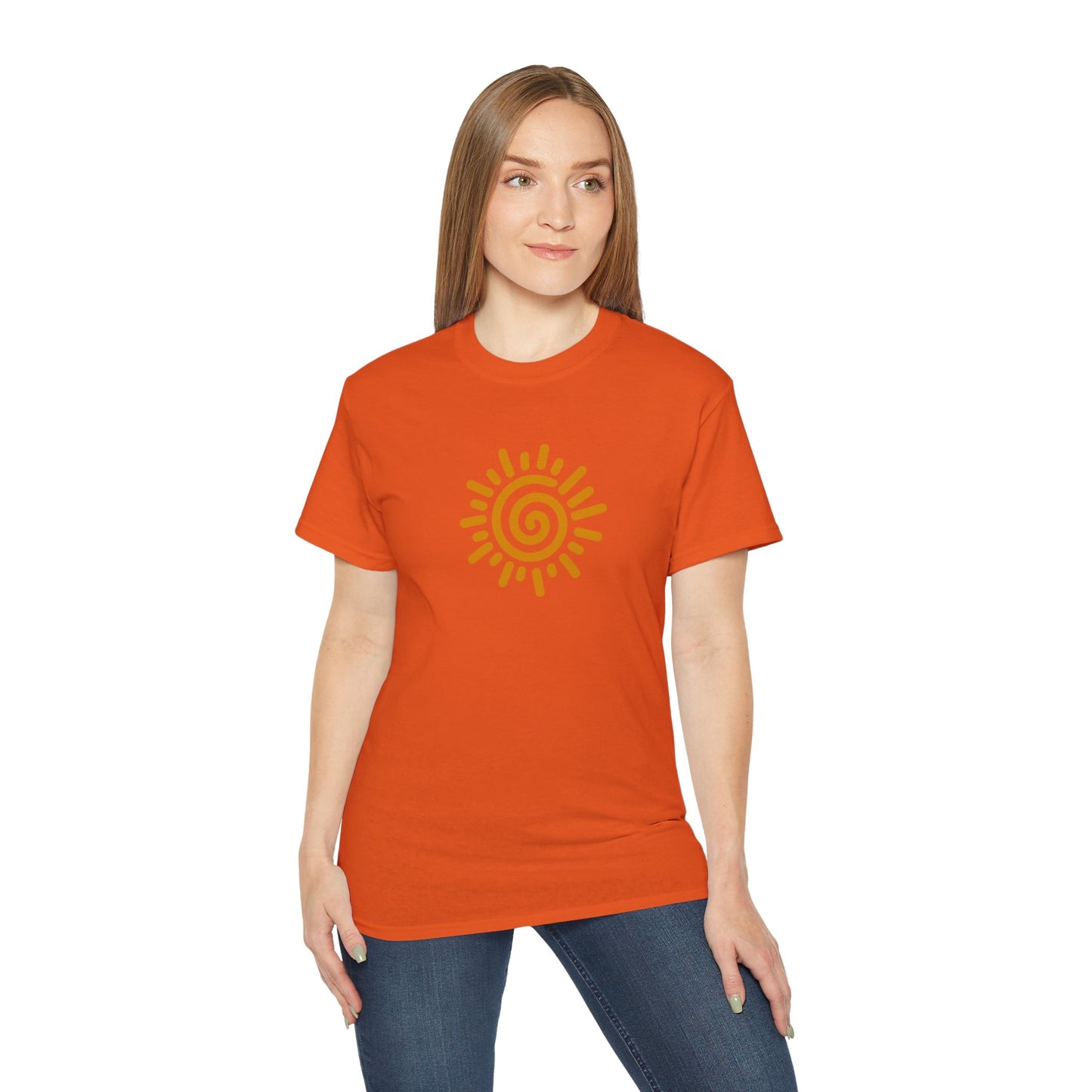 'Spiral Sun' Cotton Tee