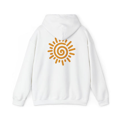 'Spiral Sun' Unisex Heavy Hooded Sweatshirt