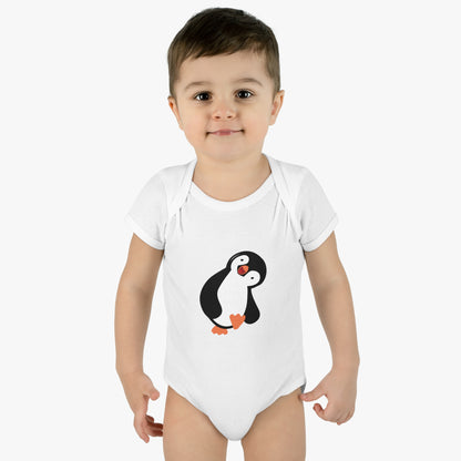 'Penguin' Infant Baby Rib Bodysuit