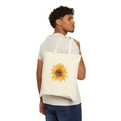 'Sunflower' Cotton Canvas Tote Bag