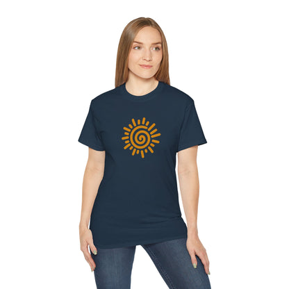 'Spiral Sun' Cotton Tee