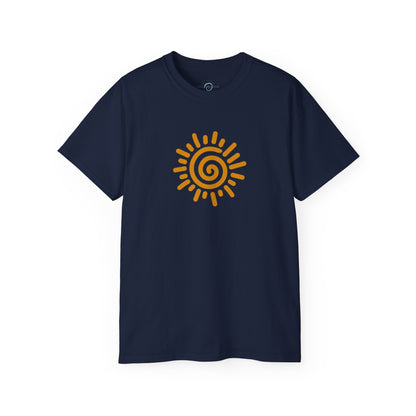 'Spiral Sun' Cotton Tee