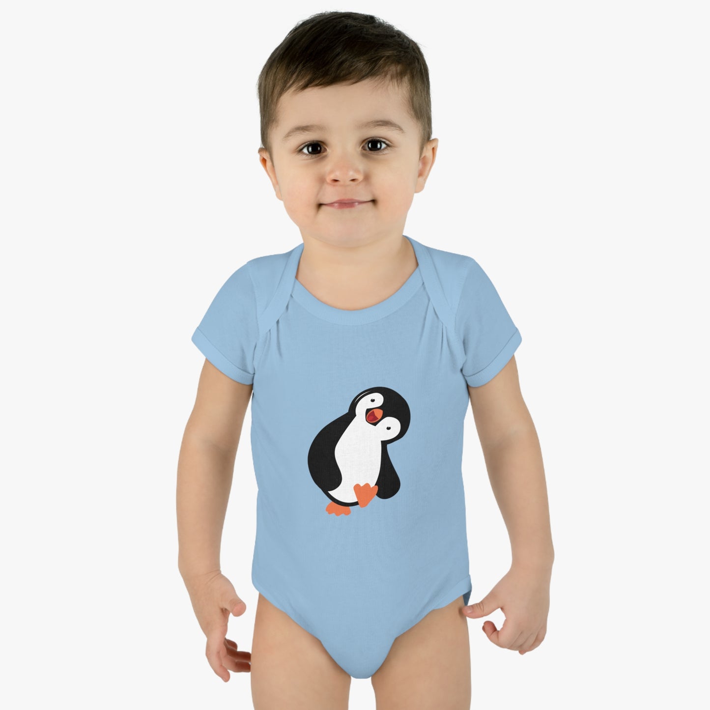 'Penguin' Infant Baby Rib Bodysuit