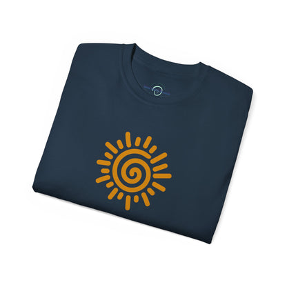 'Spiral Sun' Cotton Tee