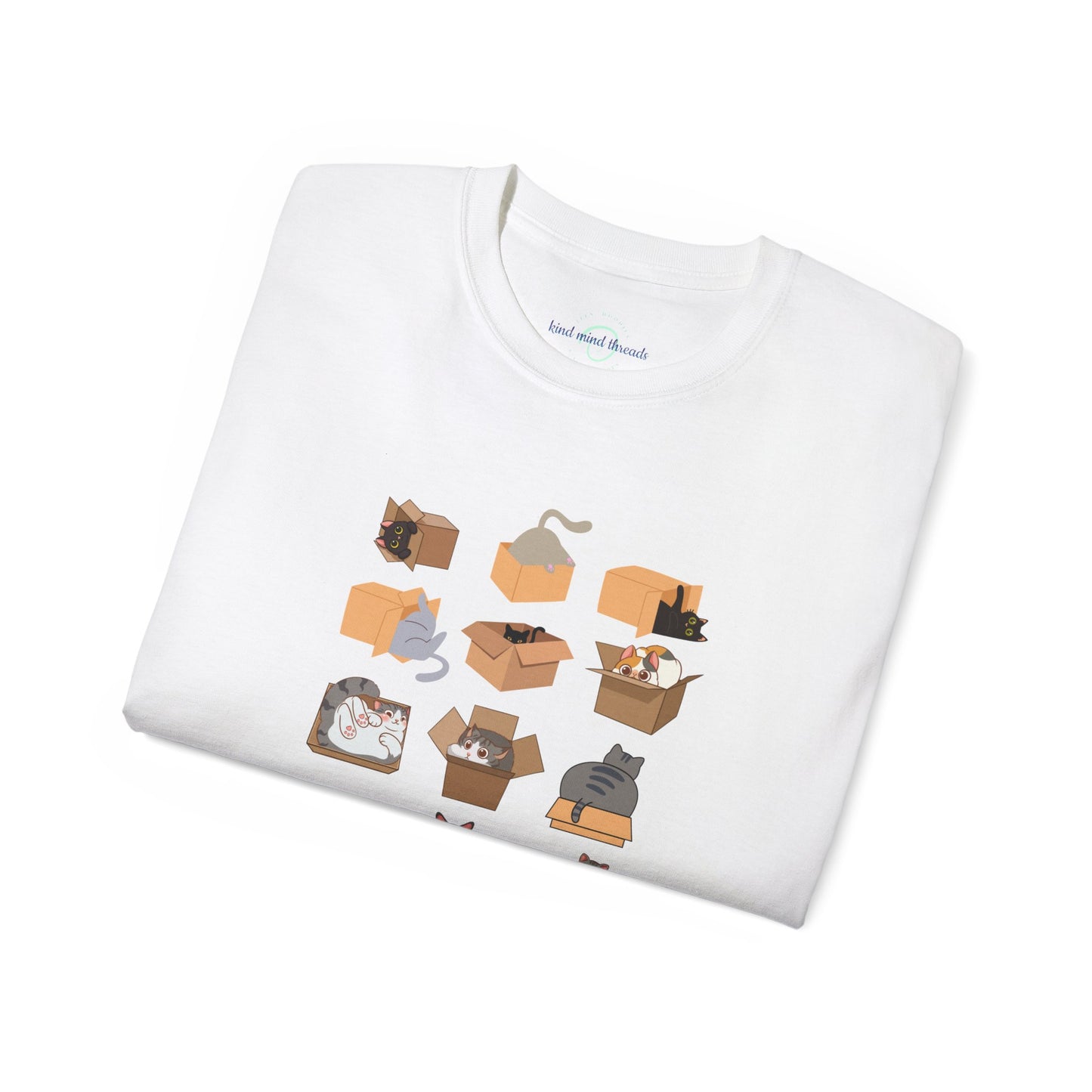 'Cat in a Box' Ultra Cotton Tee