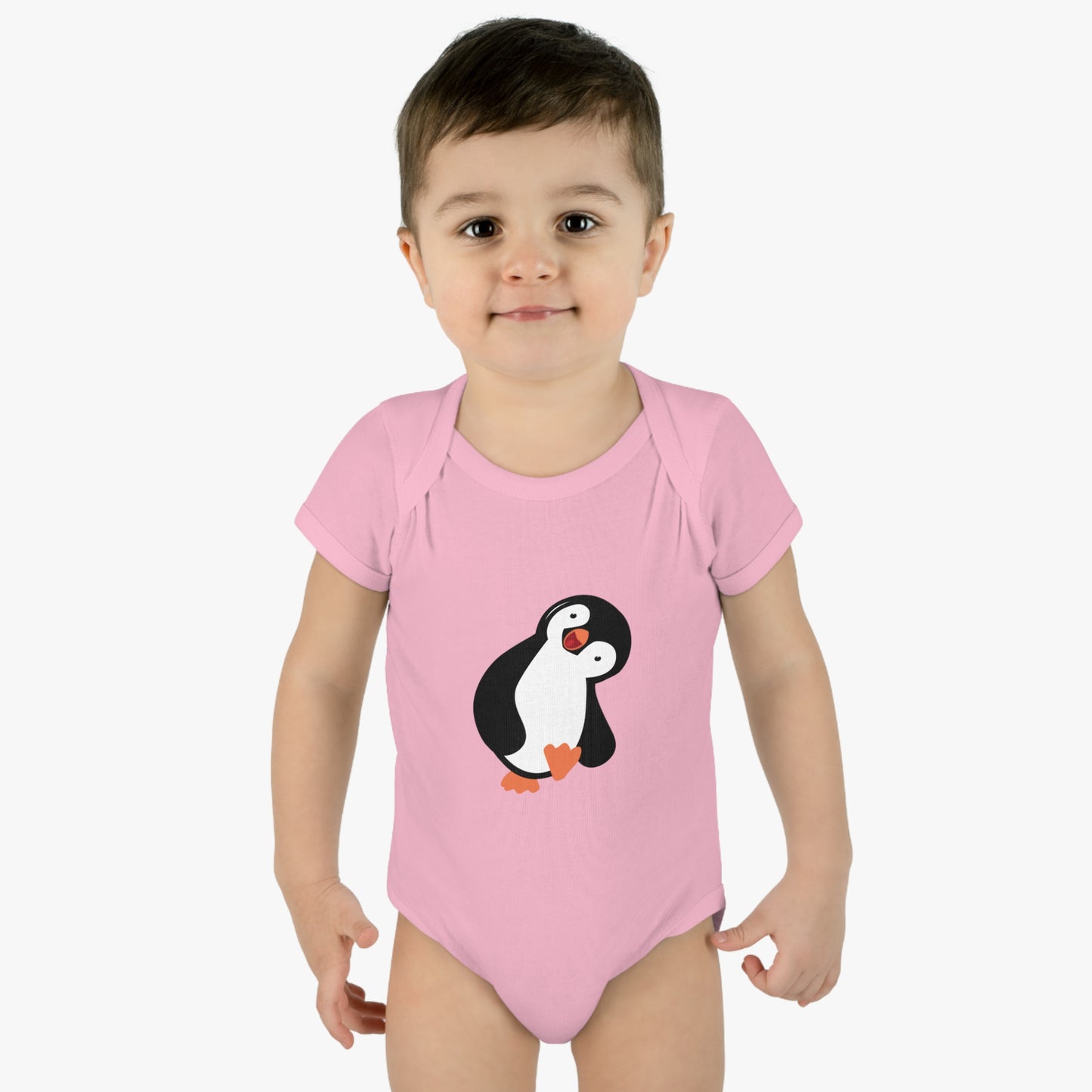 'Penguin' Infant Baby Rib Bodysuit