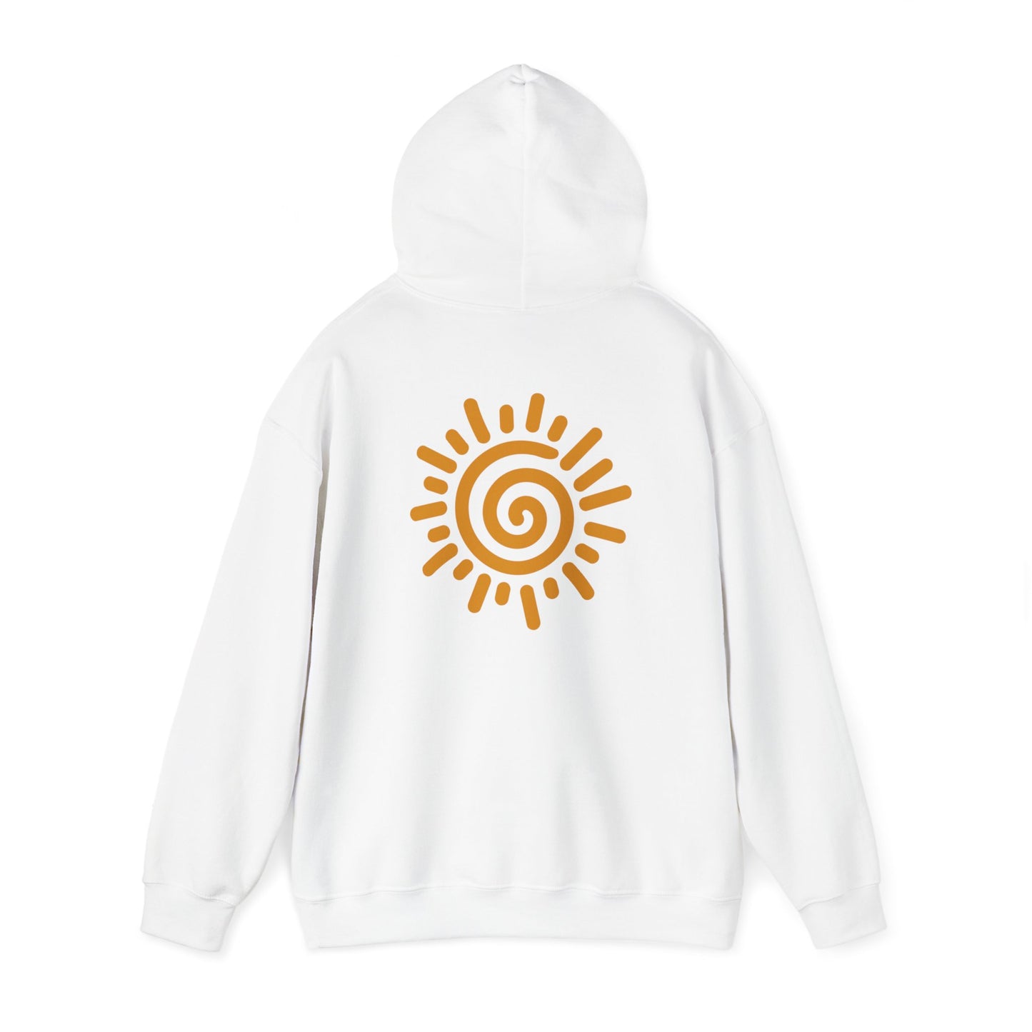 'Spiral Sun' Unisex Heavy Hooded Sweatshirt