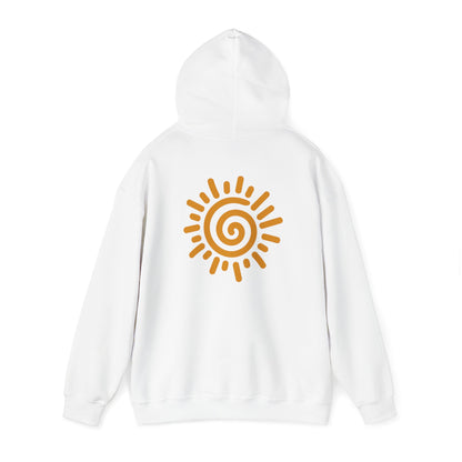 'Spiral Sun' Unisex Heavy Hooded Sweatshirt