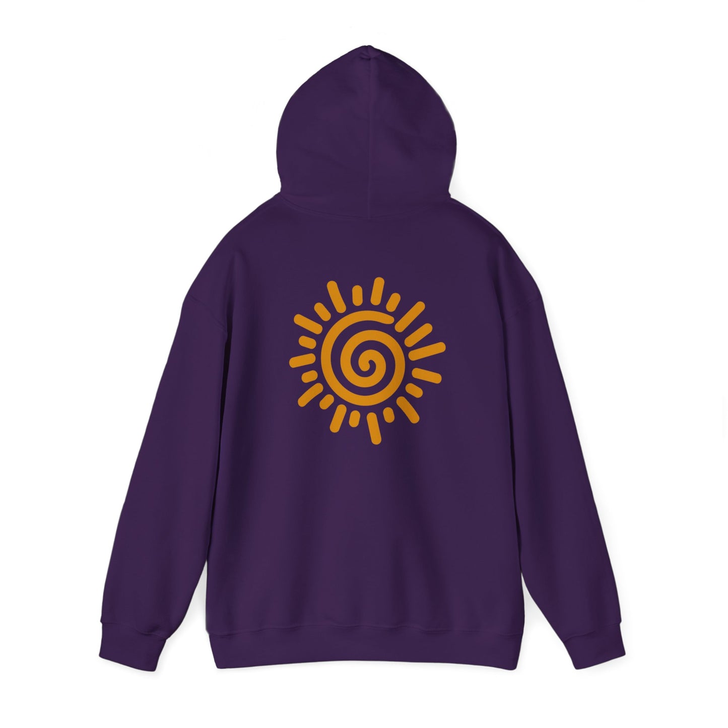 'Spiral Sun' Unisex Heavy Hooded Sweatshirt