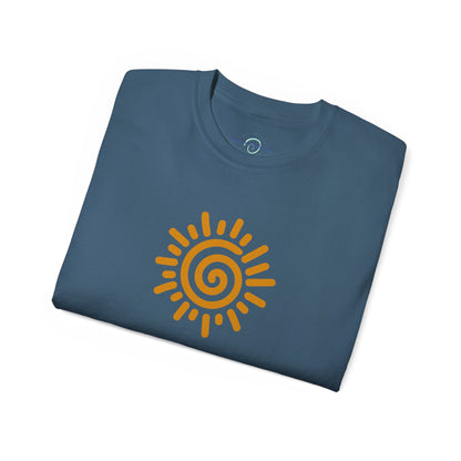 'Spiral Sun' Cotton Tee