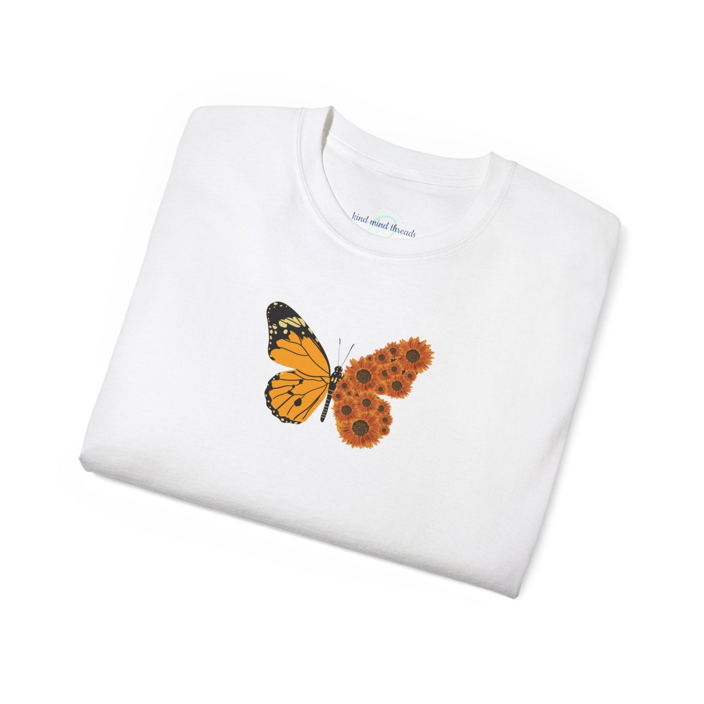 'Blooming Butterfly' Cotton Tee