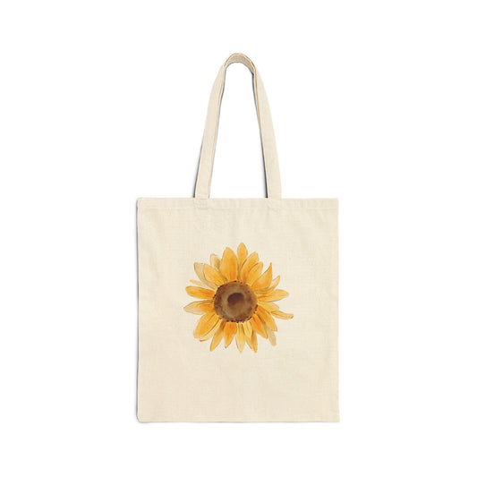 'Sunflower' Cotton Canvas Tote Bag