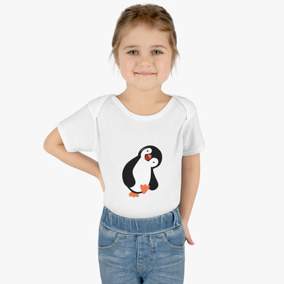 'Penguin' Infant Baby Rib Bodysuit
