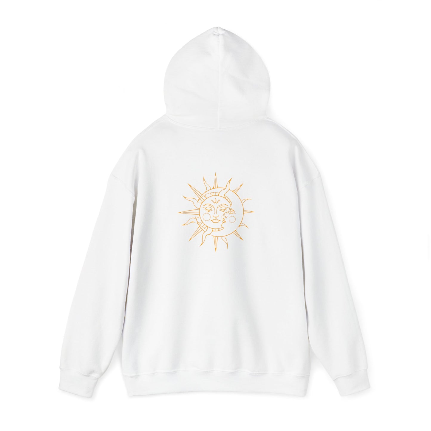 'Sun and Moon' Unisex Heavy Hooded Sweatshirt